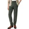 John Varvatos Flint Linen Blend Flared Leg Pants In Moss
