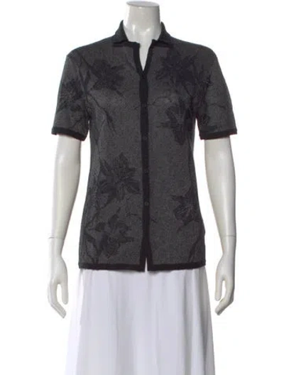 Pre-owned John Varvatos Floral Print Sweater In Multi