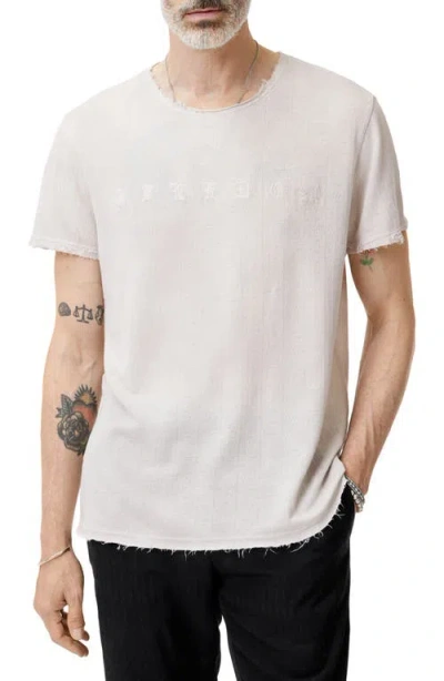 John Varvatos Freedom Raw Edge T-shirt In Salt