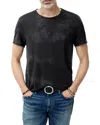 John Varvatos Freedom Raw Edge T-shirt In Black