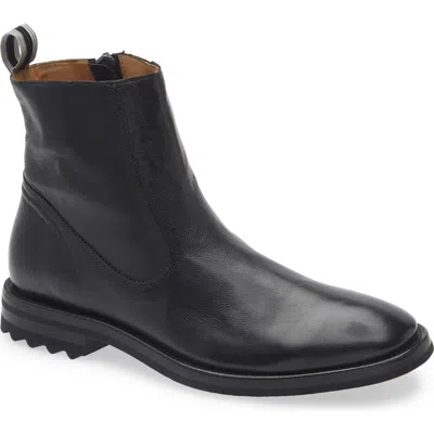 John Varvatos Freeman Zip Boot In Black