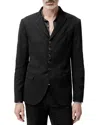 John Varvatos Gerry Textured Slim Fit Jacket In Black