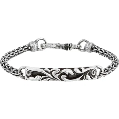 John Varvatos Gothic Chain Bracelet In Metallic