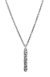 John Varvatos Gothic Pendant Necklace In Metallic