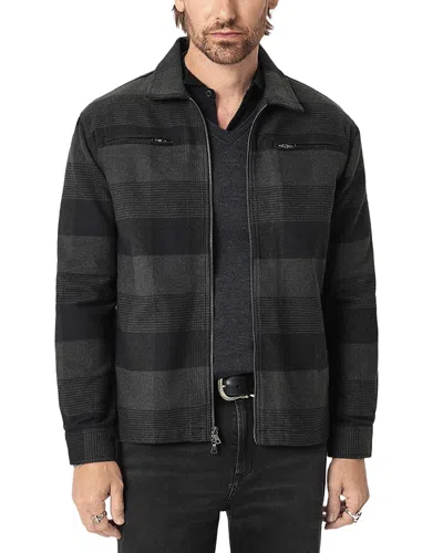 John Varvatos Grafton Flannel Check Shirt Jacket In Animal Print