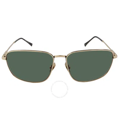 John Varvatos Green Rectangular Men's Sunglasses V548 Gol 59