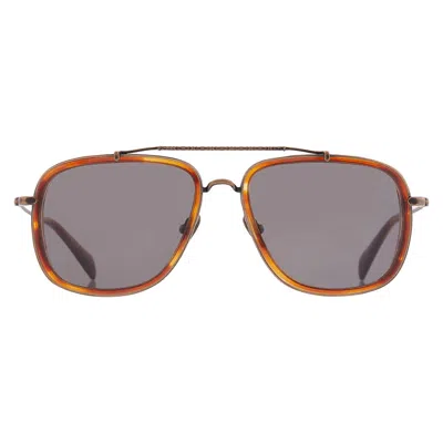 John Varvatos Grey Navigator Men's Sunglasses Sjv550 0hav 56 In Brown