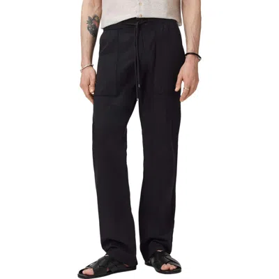 John Varvatos Greyson Patch Pocket Wide Fit Pants In Black