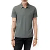 John Varvatos Hague Foliage Jacquard Polo In Flat Grey