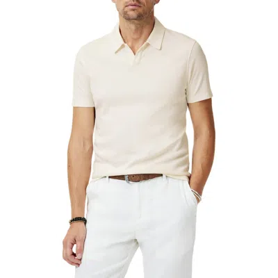 John Varvatos Hague Foliage Jacquard Polo In Natural
