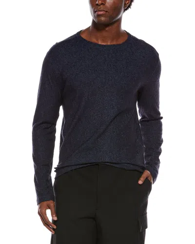 John Varvatos Haralson Regular Fit Wool-blend Crewneck Sweater In Blue