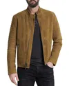 John Varvatos Harris Biker Jacket In Light Umbe