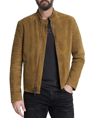 John Varvatos Harris Biker Jacket In Light Umbe