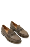 John Varvatos Hawthorne Chain Bit Loafer In Wood Brown