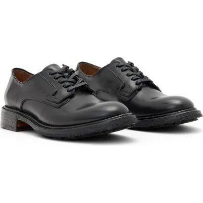 John Varvatos Heritage Lugged Plain Toe Derby In Black
