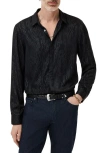 John Varvatos Hickory Button-up Shirt In Black
