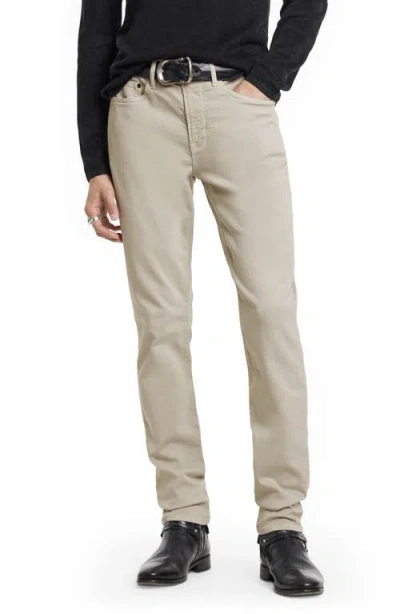 John Varvatos J702 Slim Fit Knit Jeans In Gray
