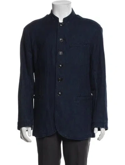 Pre-owned John Varvatos Jacket In Blue