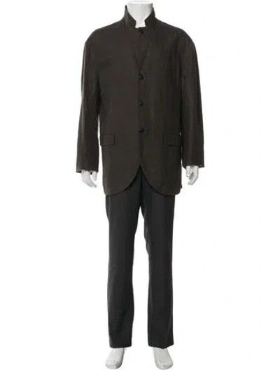 Pre-owned John Varvatos Jacket In Green