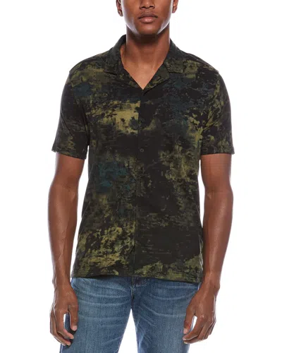 John Varvatos Jacque Camp Shirt In Green