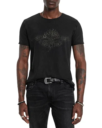 John Varvatos Jane's Addiction Raw Edge Tee In Black