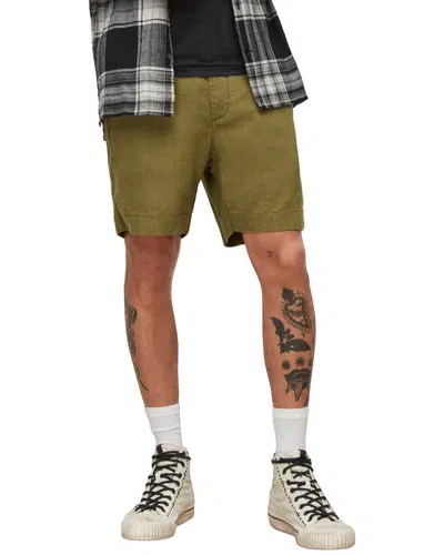 John Varvatos Johnny Flat Front Short In Green