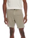 John Varvatos Johnny Flat Front Shorts In Neutral