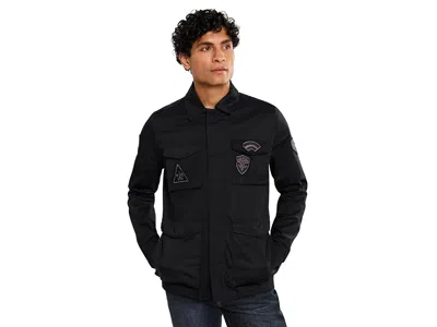 John Varvatos Kade Field Jacket With Patches O2389f26 Men's Jacket Black: 56