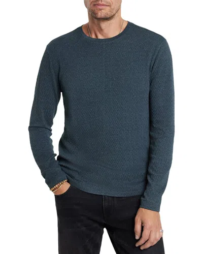 John Varvatos Karl Crewneck Sweater In Blue