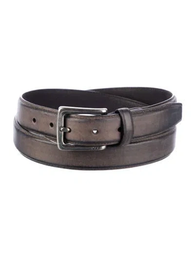 Pre-owned John Varvatos Leather Belt In Black