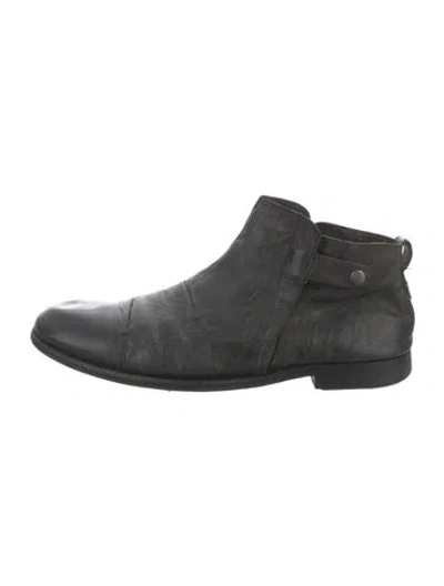 Pre-owned John Varvatos Leather Boots In Black