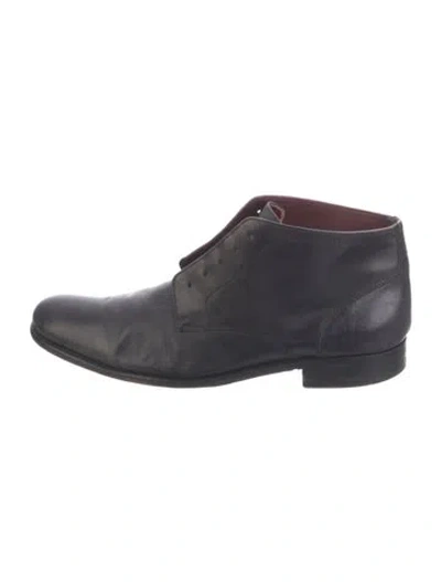 Pre-owned John Varvatos Leather Boots In Black
