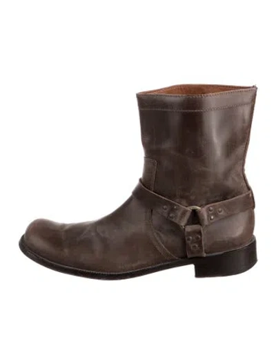 Pre-owned John Varvatos Leather Boots In Brown