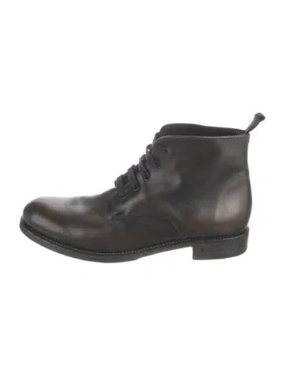 Pre-owned John Varvatos Leather Boots In Brown
