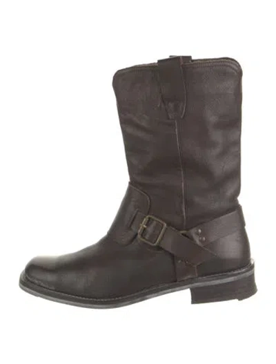 Pre-owned John Varvatos Leather Boots In Brown