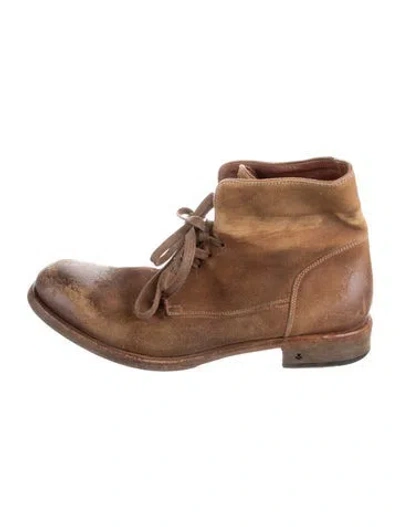 Pre-owned John Varvatos Leather Boots In Brown