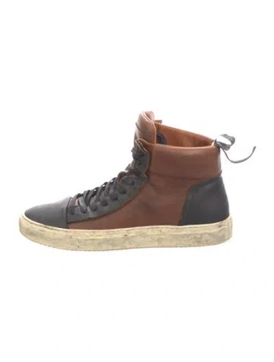 Pre-owned John Varvatos Leather Boots In Brown