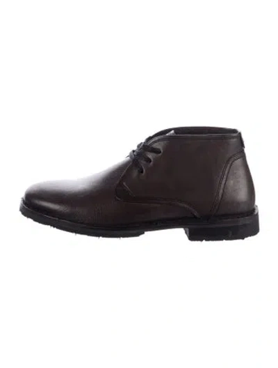 Pre-owned John Varvatos Leather Boots In Brown