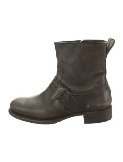 Pre-owned John Varvatos Leather Boots In Green