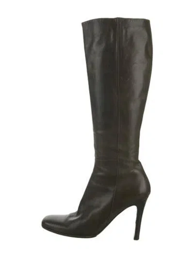 Pre-owned John Varvatos Leather Boots In Green