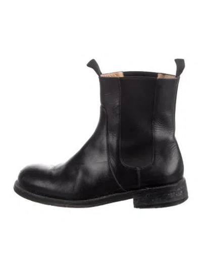 Pre-owned John Varvatos Leather Chelsea Boots In Black