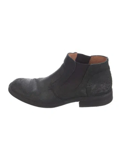 Pre-owned John Varvatos Leather Chelsea Boots In Black