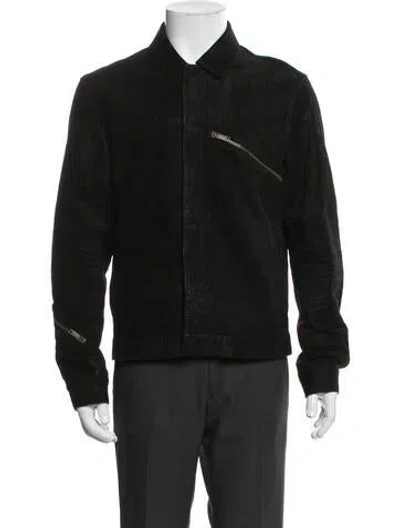 Pre-owned John Varvatos Leather Moto Jacket In Black