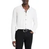 John Varvatos Levi Organic Cotton Button-up Shirt In White