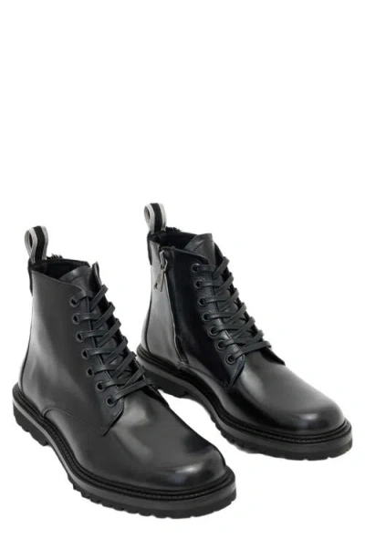 John Varvatos Lex Combat Boot In Black