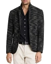 John Varvatos Lido Soft Jacket In Black/whit