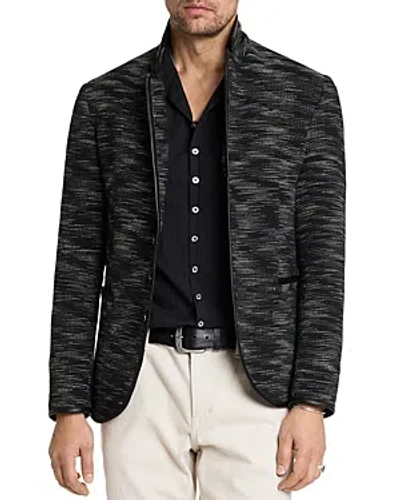 John Varvatos Lido Soft Jacket In Black/whit
