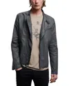 John Varvatos Linen-blend Coat In Grey