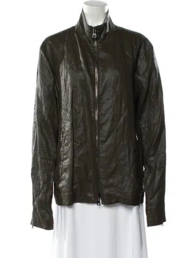 Pre-owned John Varvatos Linen Jacket In Green