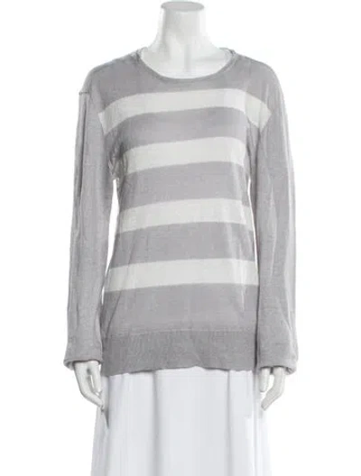 Pre-owned John Varvatos Linen Striped Sweater In Multi